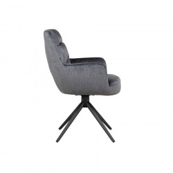 Benno Swivel Dining Chair Grey